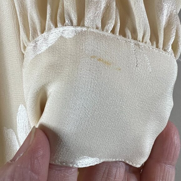 Vintage Umi Collections by Anne Crimmins 100% Silk Cream Dress & Jacket Size 8 - Picture 7 of 14